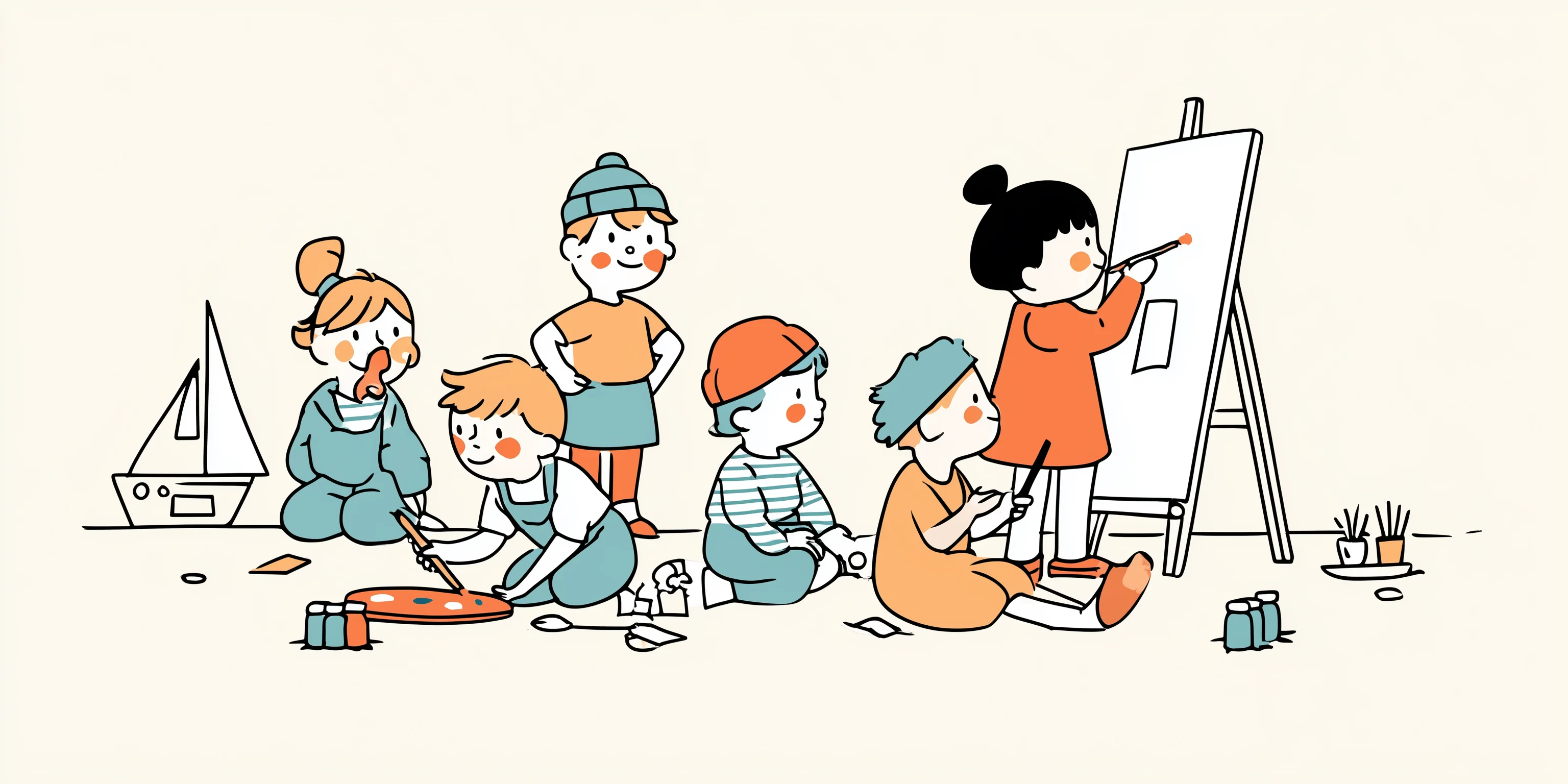 Abstrakt-Expressionismus-Geburtstagsparty: Emotion und Bewegung für Kinder
